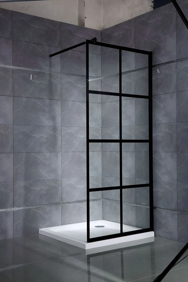 Shower Btah Screen With Black Frame