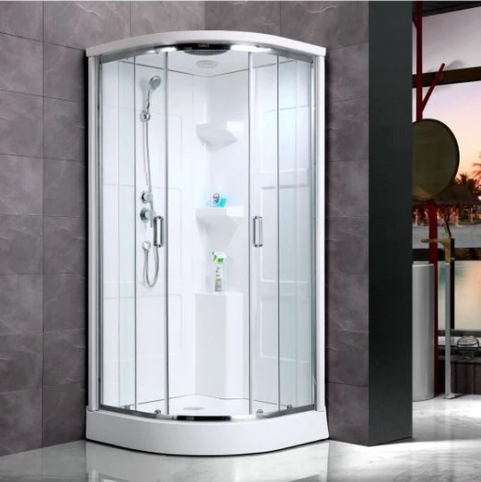 White Corner Shower Wall Panels Set