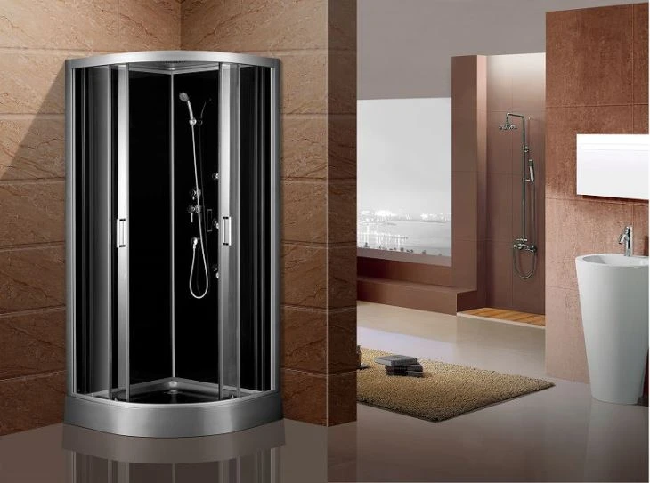 Mga shower room na hugis pamaypay at kaakit-akit
