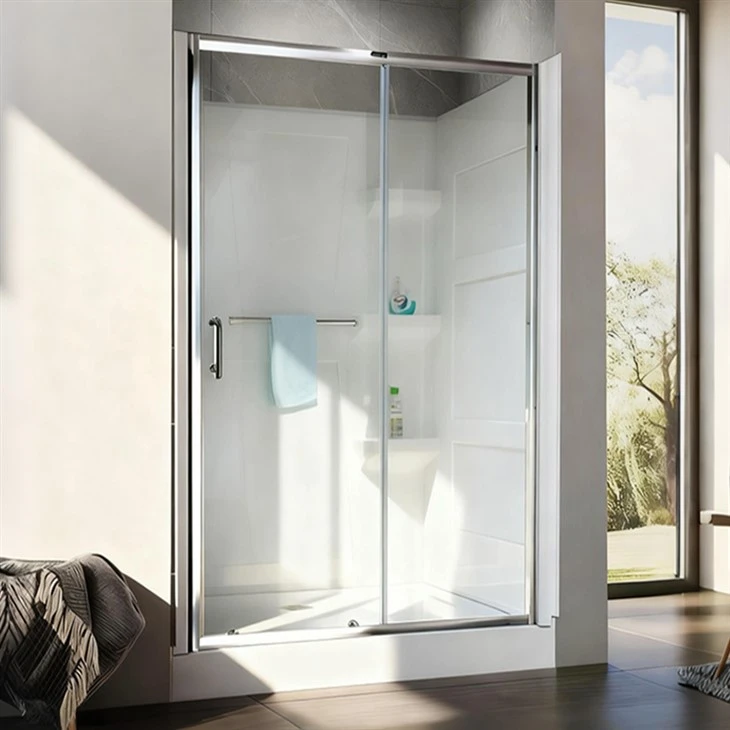 Acrylic Shower Wall Surround Panels With Sliding Door