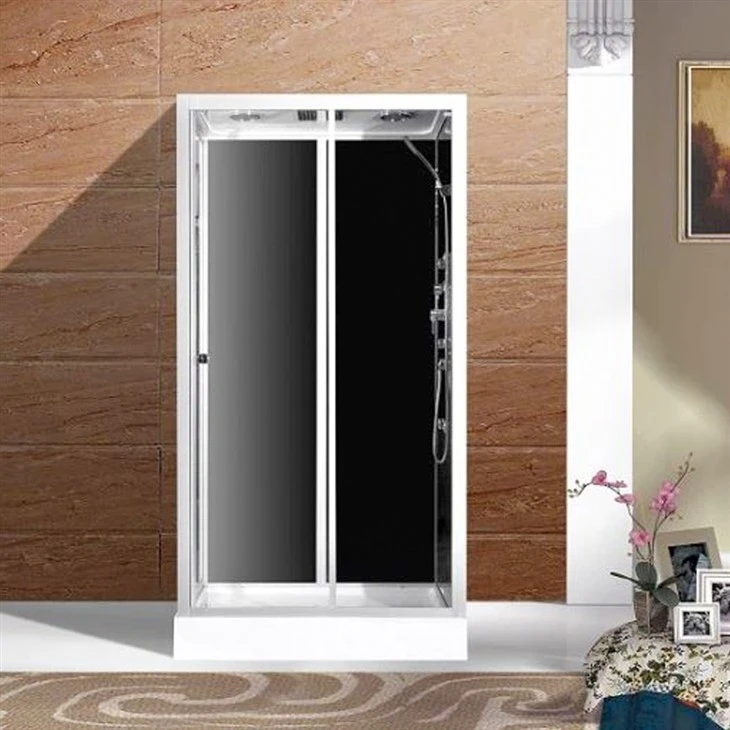 Shower cabin na may bubong