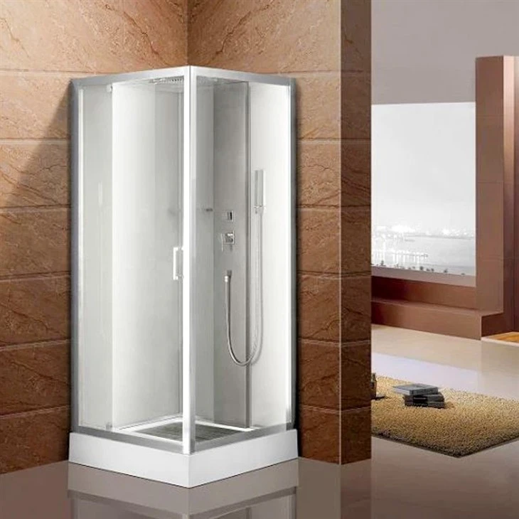 Corner shower room para sa banyo
