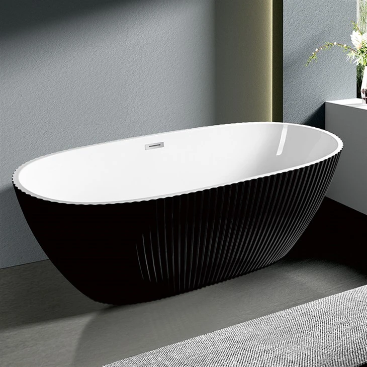 Black Freestanding Tub