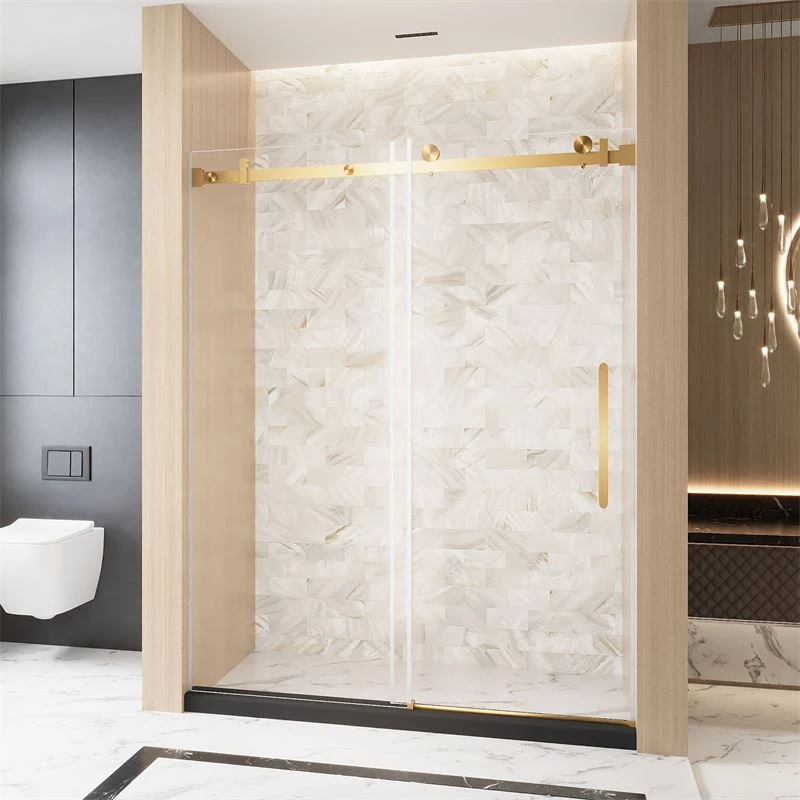 Brass Sliding Shower Door