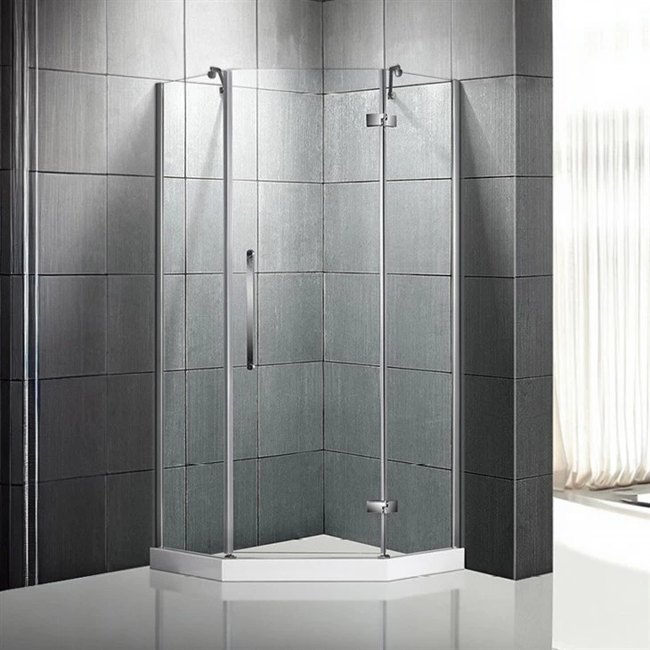 Frameless Hinged Shower Enclosure