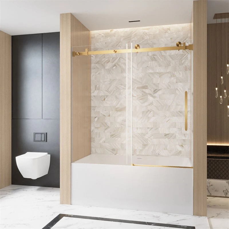 Gold Sliding Shower Doors Gold Sliding Shower Doors