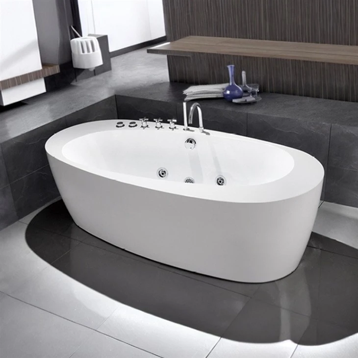 Modern Jetted Acrylic Free Standing Bath Tub