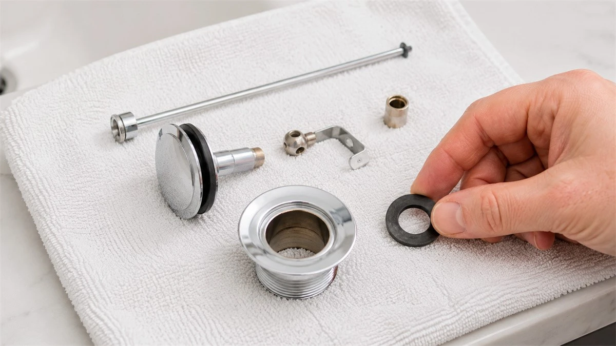 Inspect the Bathroom Sink Stopper Parts