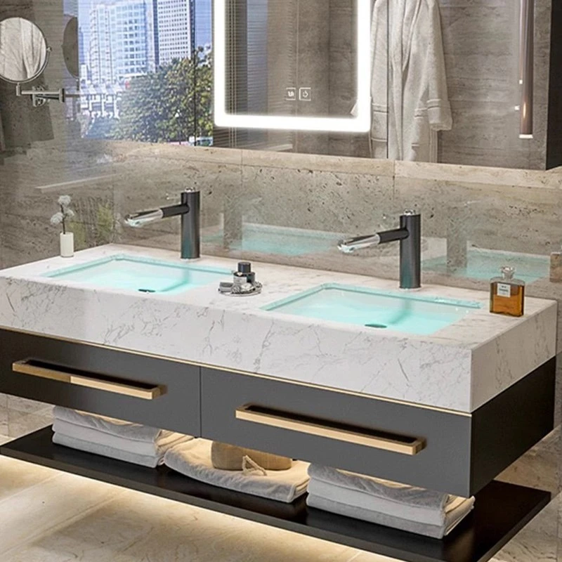 Meubles vasque en bois massif sur mesure