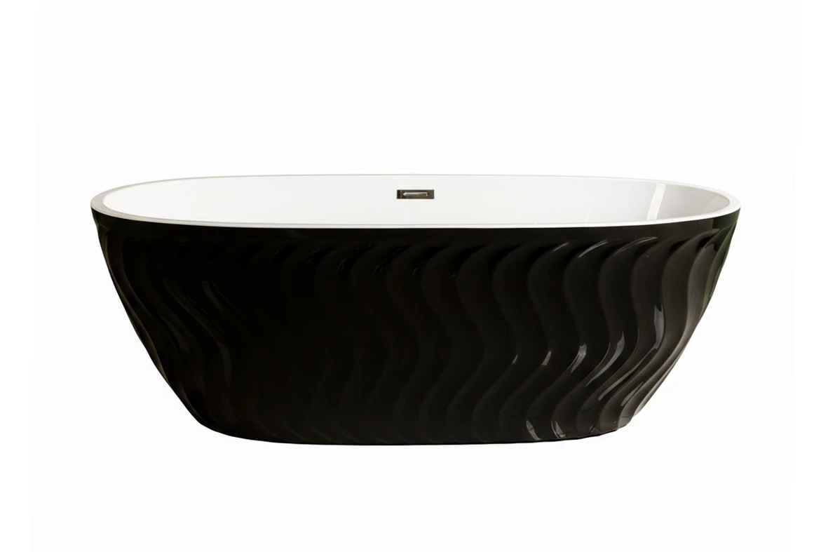 Tagapagtustos ng itim na bathtub na malayang nakapuwesto Tagapagtustos ng itim na bathtub na malayang nakapuwesto