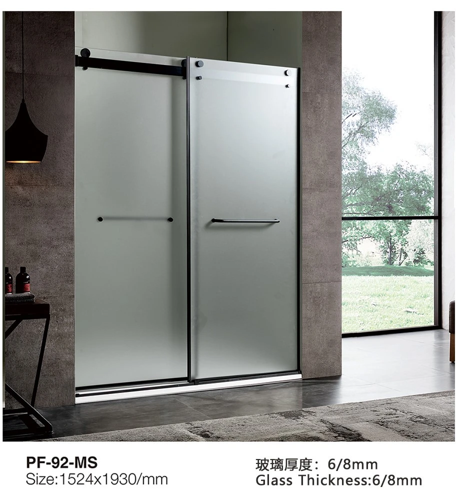 60-inch frameless shower door factory