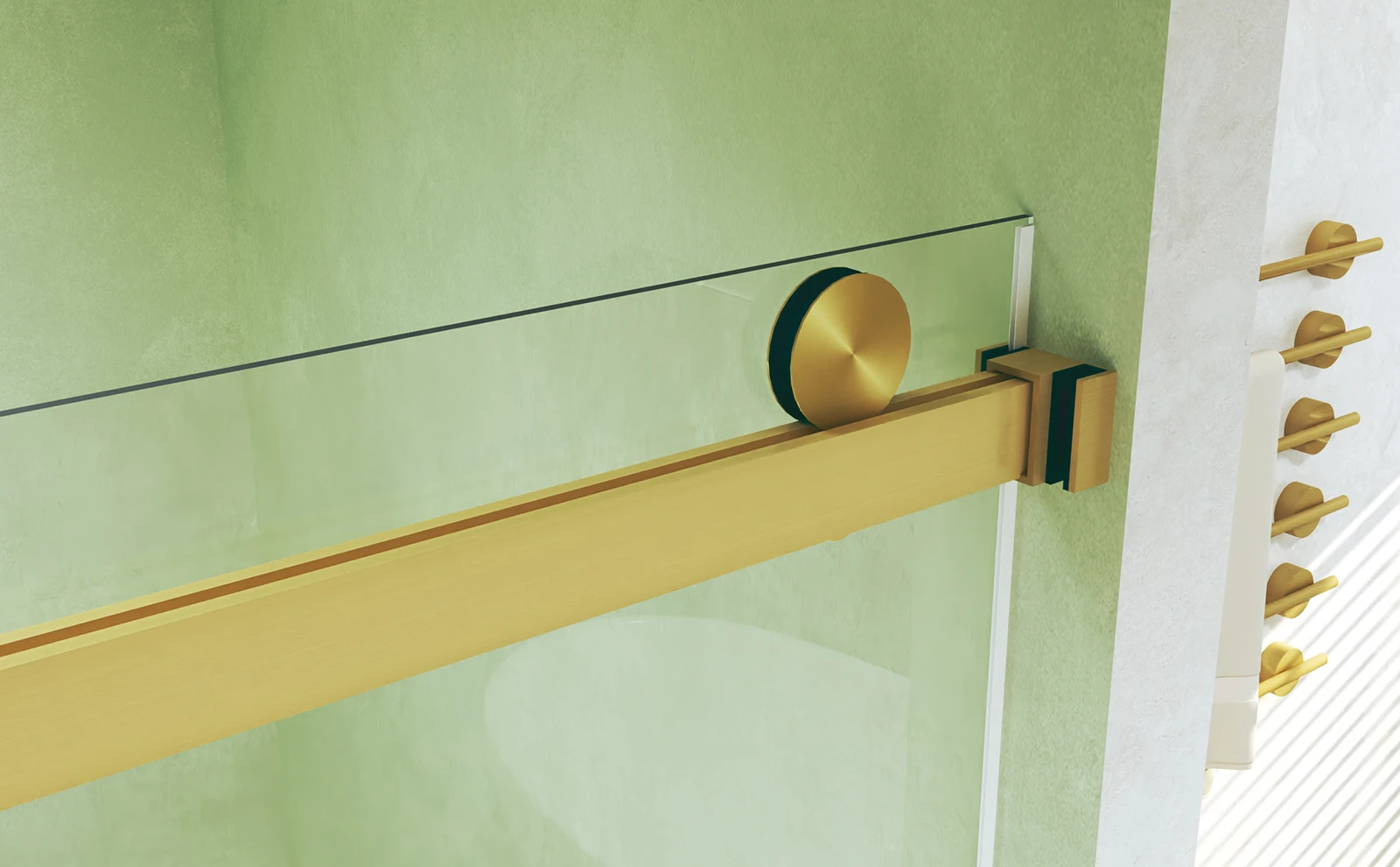 gold shower door gold shower door