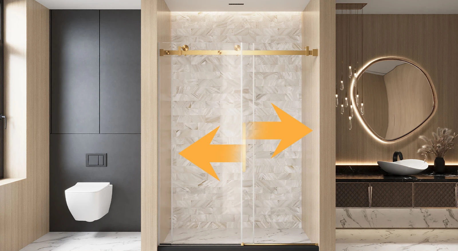 Hot selling bathroom sliding door Hot selling bathroom sliding door