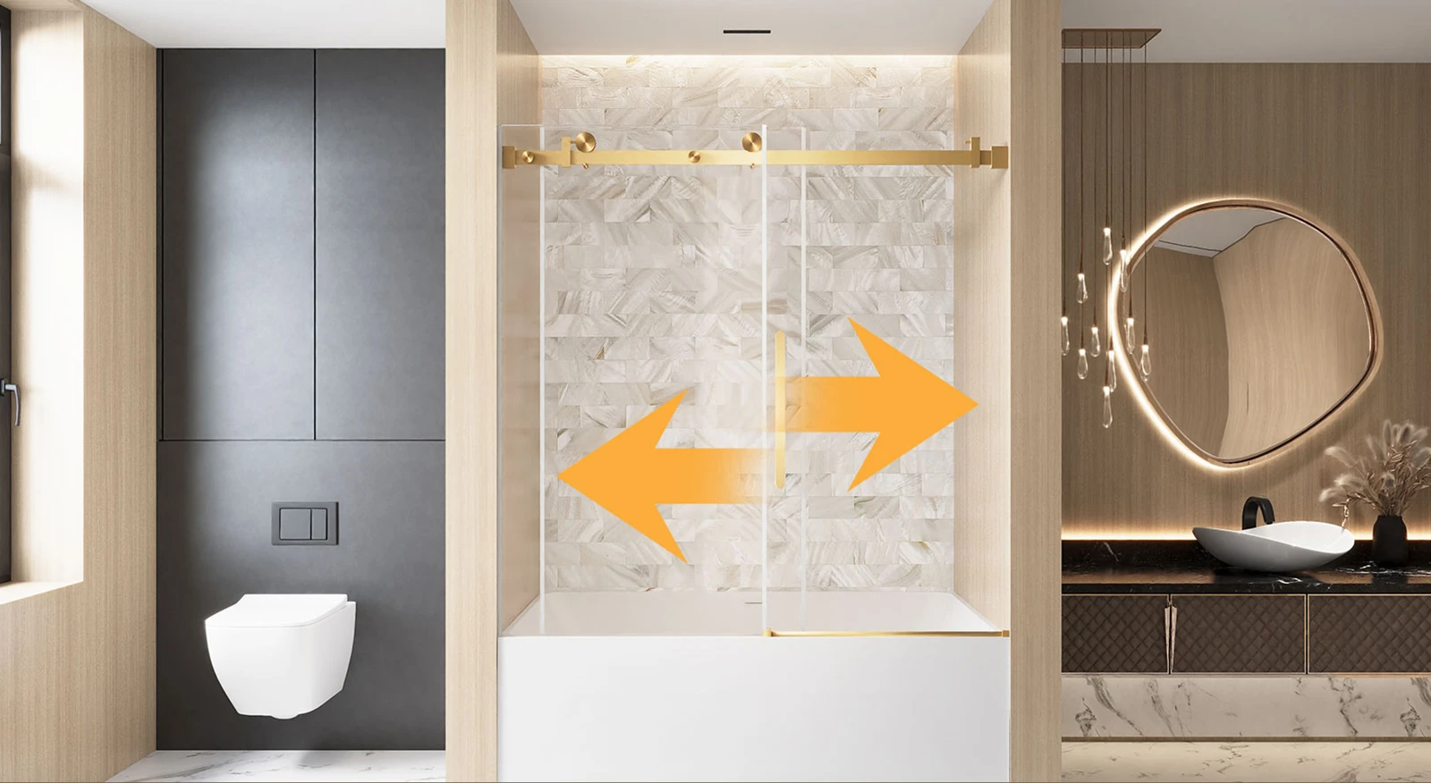 china 60 sliding shower door
