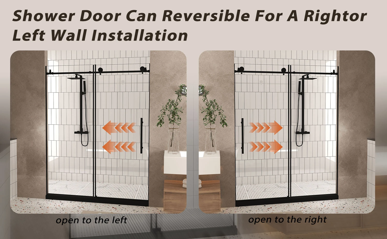 single shower door