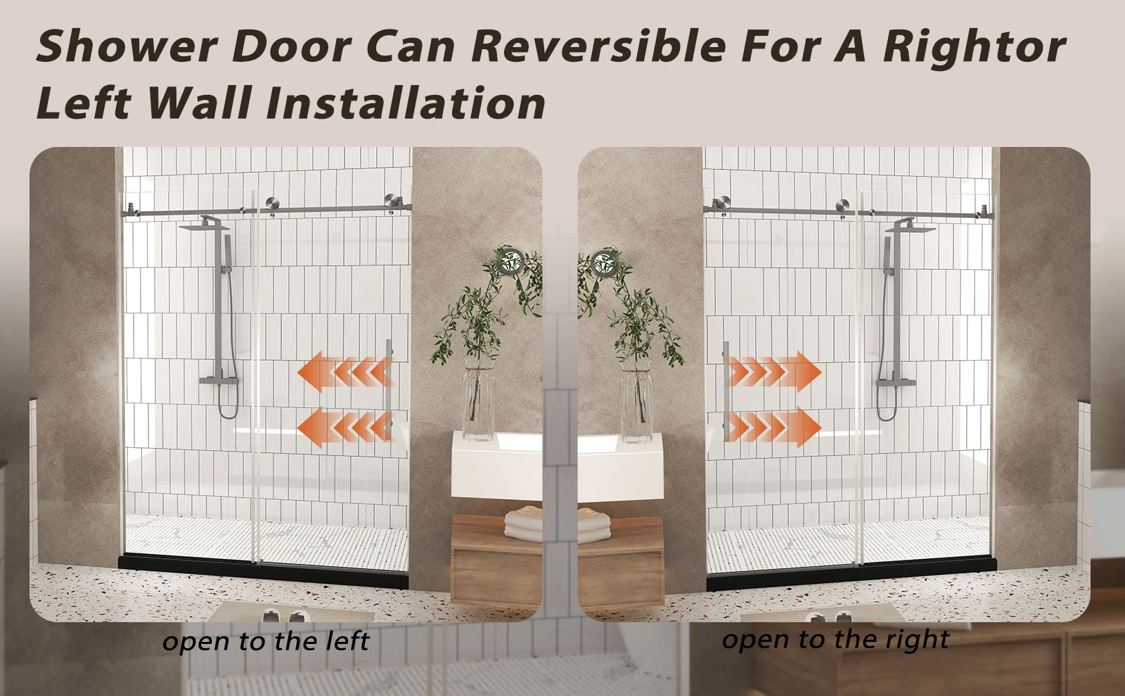 single shower door