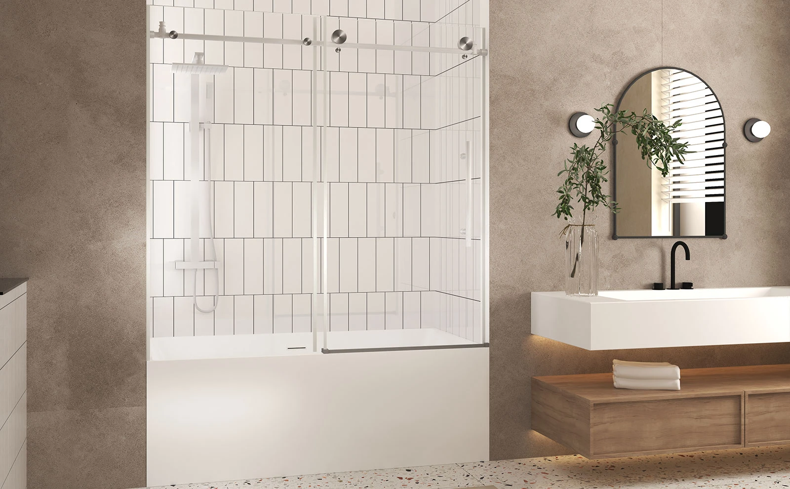 bathroom glass shower doors