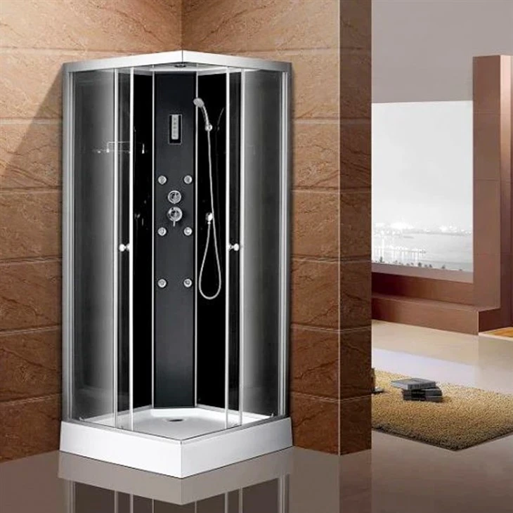 Steam shower cubicle na may tray